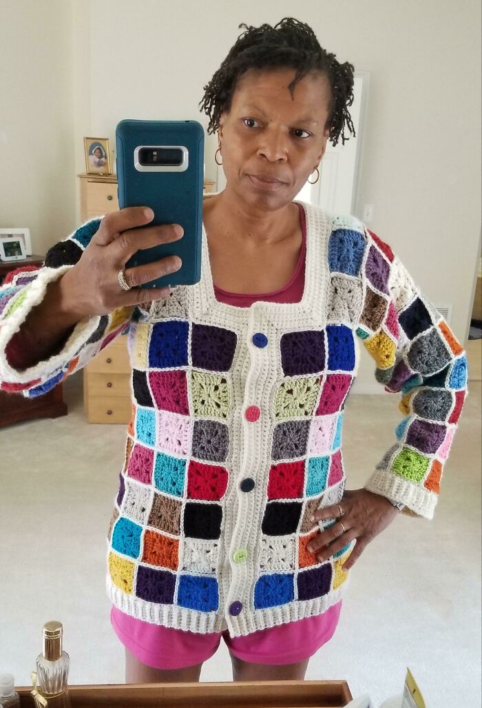 My Scrap Yarn Project... Complete. Don't Throw Away Those Yarn Ends