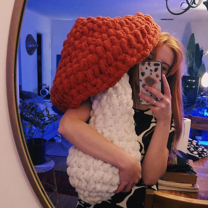 I Made A Giant Mushroom Pillow For My Apartment! 