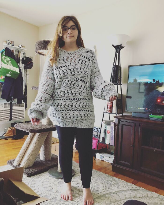 Finally Finished My First Sweater!