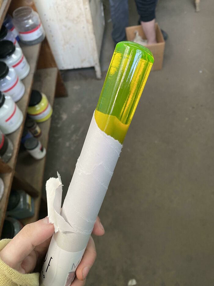 Forbidden Lime Candy (A Rod Of Uranium Glass)