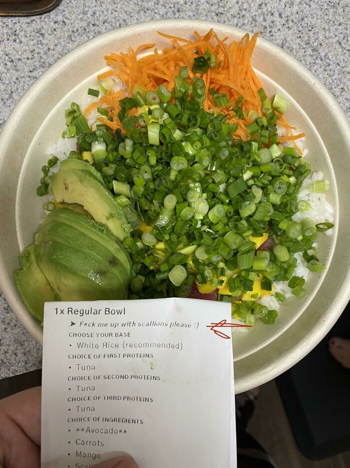 We Usually Don’t Get Enough Scallions So I Had To Make It Clear How Much We Wanted