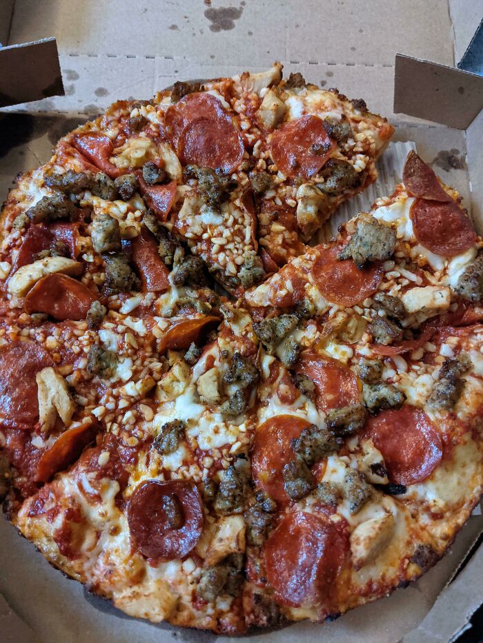 Ordered "Double Garlic" On My Dominos Delivery. Jokingly Told My Girlfriend "Next Time I'm Going To Write A Note And Say That I'm Disappointed There Isn't A "Triple Garlic" Option". I Think They Heard Me