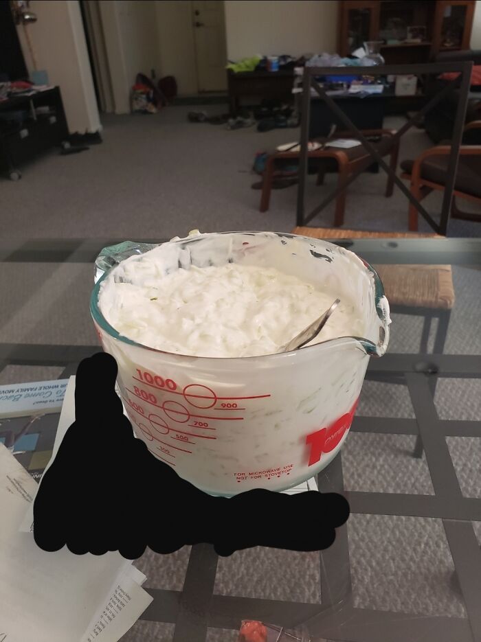 Asked My Mom For Tzatziki Sauce And Got Some Tzatziki Sauce