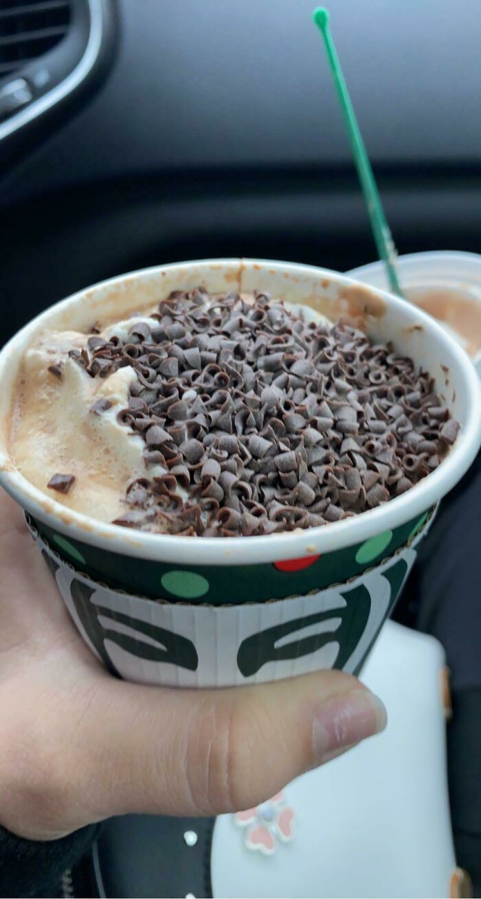 Asked For Extra Chocolate Curls. Was Not Disappointed