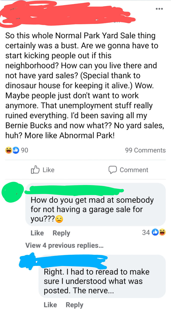 Choosing Beggar Is Mad About The Lack Of Yard Sales