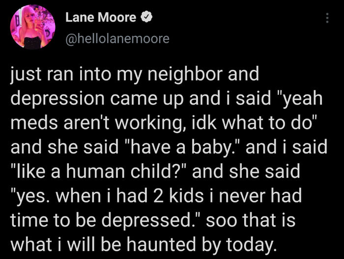 Depressed? Have A Kid!