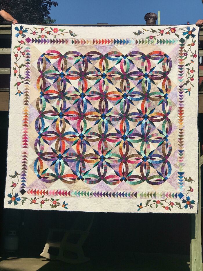 My Mom Started Working On It As Soon As I Told Her I Was Going To Ask My Wife To Marry Me. She Gave It To Us For A Wedding Present