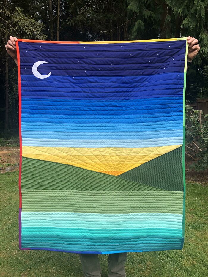 My Third Quilt...far From Perfect But Probably My Favorite Thing I’ve Made Yet!