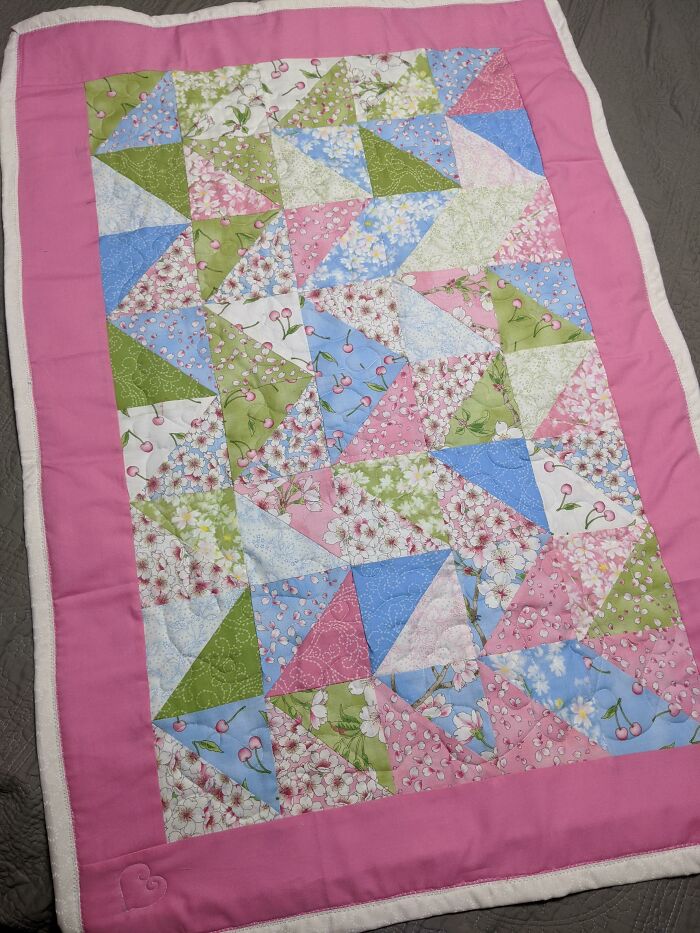 I Found Out One Of My First Graders Was Severely Abused At Home And Would Be Moving Away To Foster Care...i Literally Whipped This Out Today Just So She Would Have Some Comfort And Something To Remember Me By. It's Not The Best, But It Was Definitely Made With Love