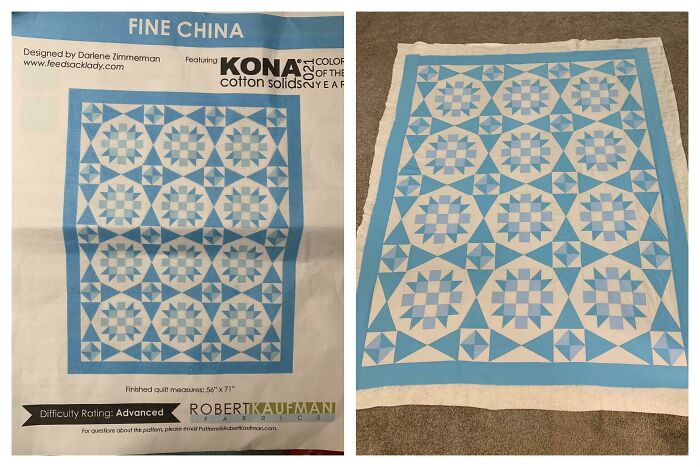 Felt A Little Discouraged By The Imperfections In My Piecing, Then Took A Step Back And Changed My Attitude. My Quilt Top Actually Looks Like The Picture From The Pattern!