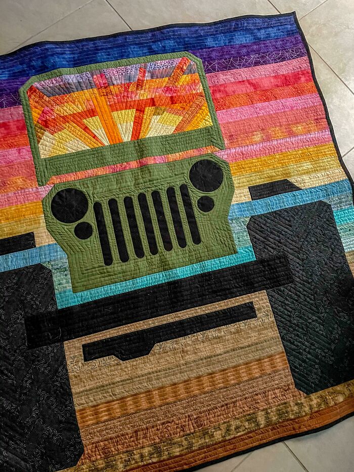 I’m Pretty Stoked About Giving This To My Son Tomorrow Morning. 100% My Design. Sketch To Finished In 30 Days. Merry Christmas My Fellow Fiber Artists!