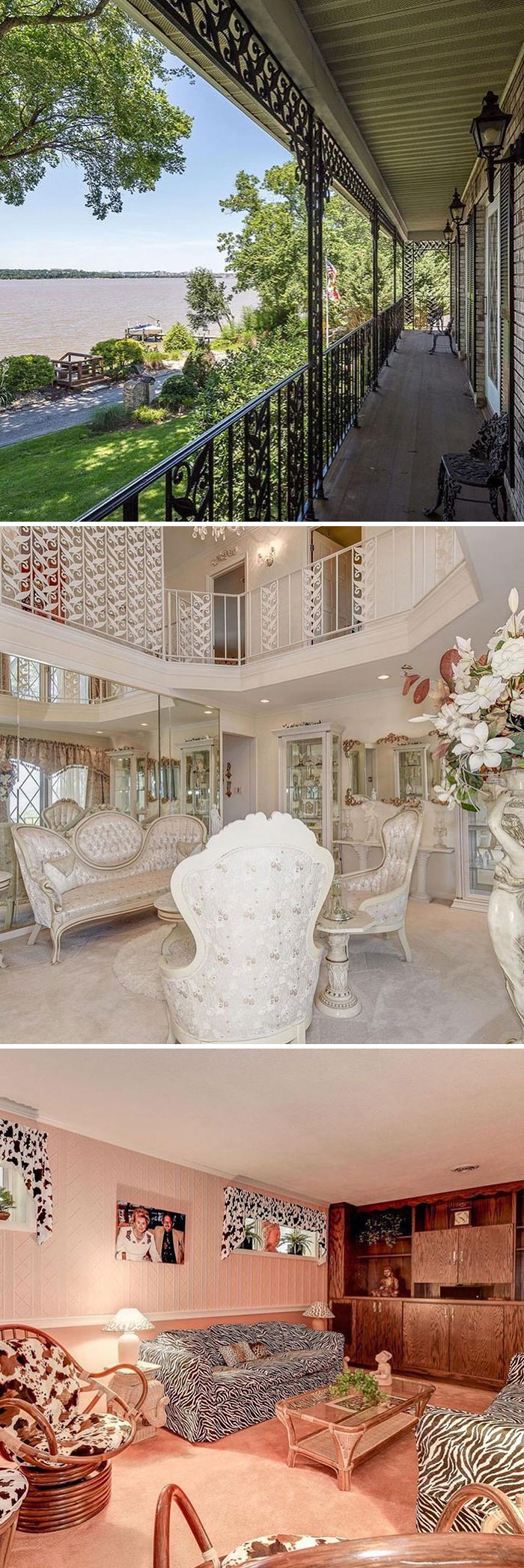 Nothing Screams Luxury More Than Zebra And Two-Toned Cow Motifs In One Room! I’m Honestly Not Mad At This Though, That View. 9120 Riverside Dr., Fort Washington, Maryland