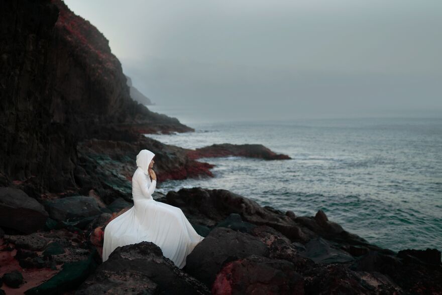 She Took A Moment To Rest, For She Had Been Gone For Long. Too Long, She Thought, As She Pondered Over How Much She Missed Home. As The Ocean Hit The Piercing Cliffs, Her Heart Skipped Beats, But Her Mind Was Calm, Whispering Home, Home, Home