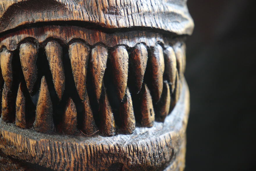 Venom Wooden Mask | Wood Carving Venom Wooden Mask | Wood Carving