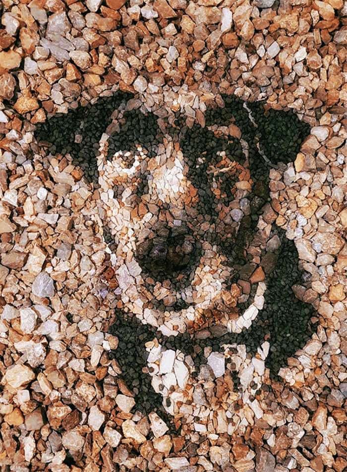 Justin Bateman's Pebble Mosaics