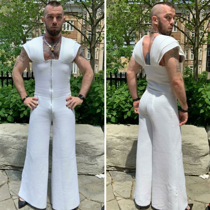 Almost Fully Worked Through My Fabric Stash! I Bought This Fabric To Make A Housecoat But Didn't Love The Weight, So Instead I Designed, Pattern-Drafted, And Sewed This Weird Jumpsuit