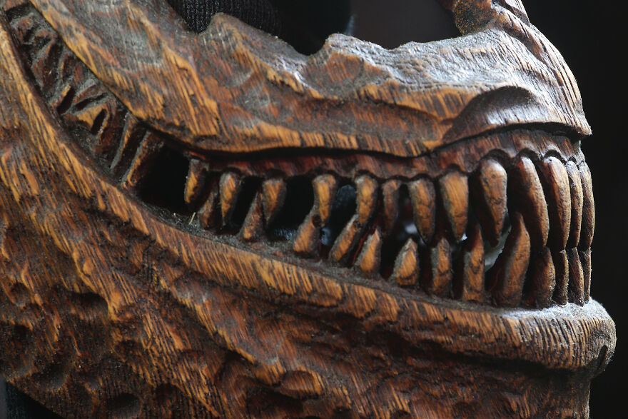 Venom Wooden Mask | Wood Carving Venom Wooden Mask | Wood Carving