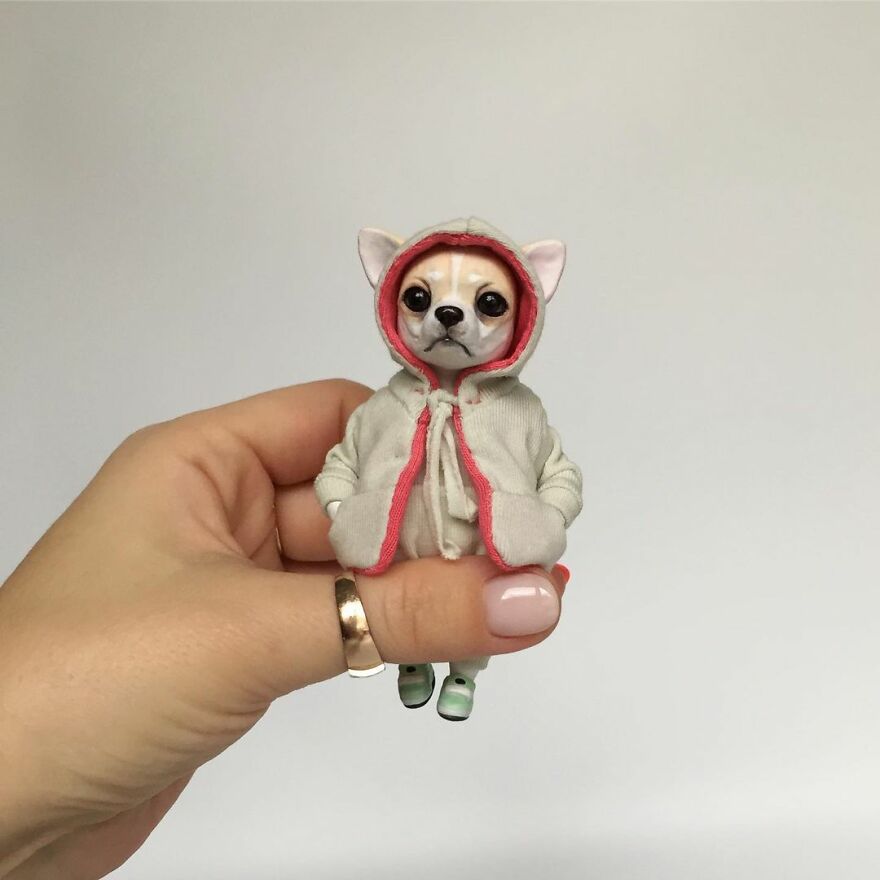 Russian Artist Makes Clay Dolls That Are Cute And Fashionable