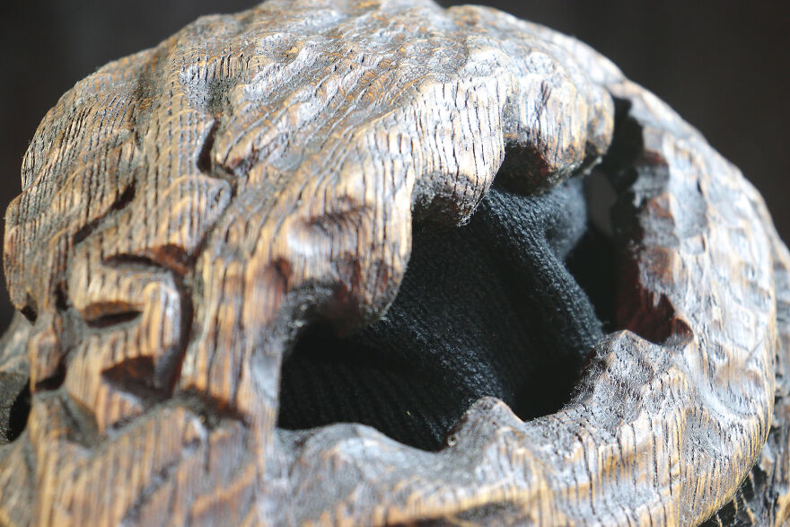 Venom Wooden Mask | Wood Carving Venom Wooden Mask | Wood Carving