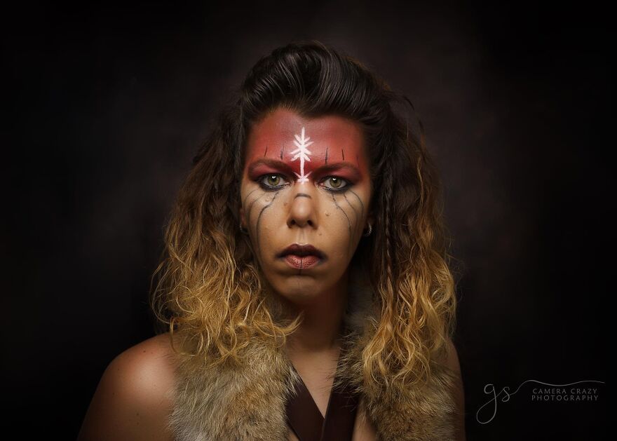 I Did Self-Portraits Of Myself In Makeup