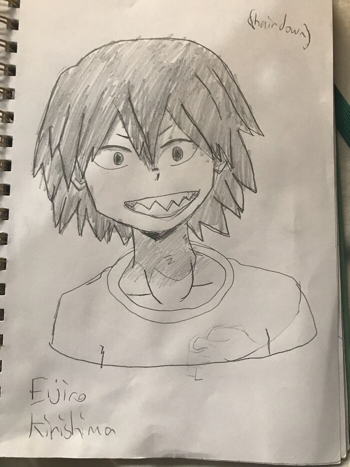 12, Eijiro Kirishima (Hair Down) From My Hero Academia