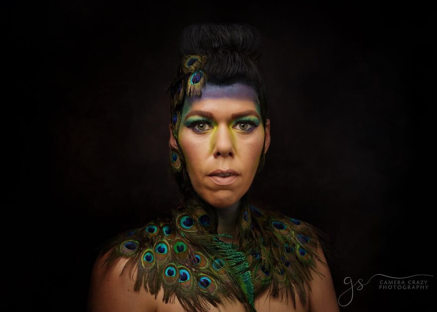 I Did Self-Portraits Of Myself In Makeup