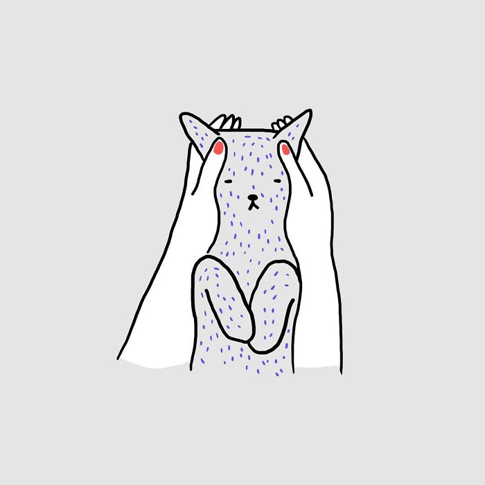 Artist Expresses All His Love For Cats And Dogs In Adorable Minimalist Illustrations (26 Pics)