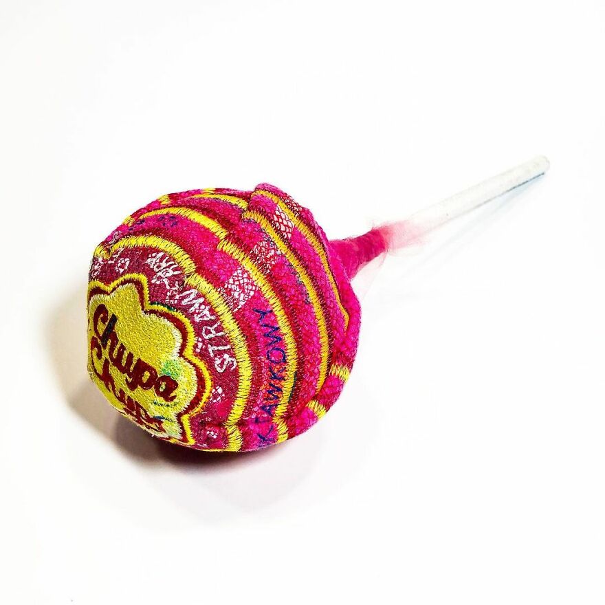 Artist Makes Detailed Embroidered Felt Food Sculptures