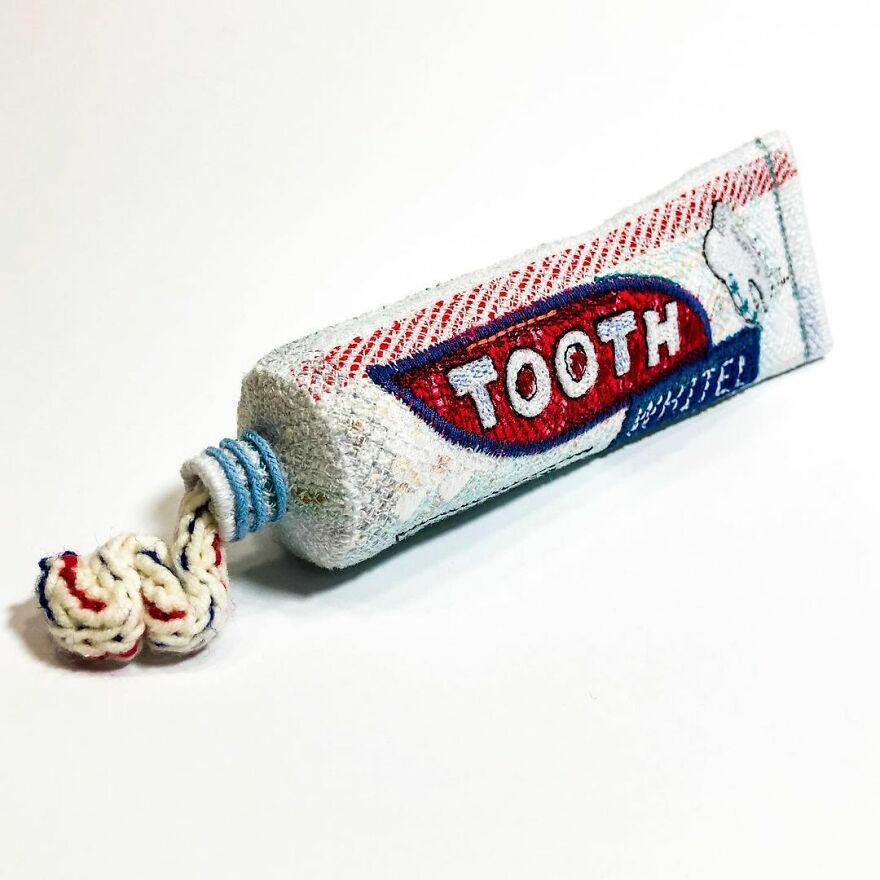 Artist Makes Detailed Embroidered Felt Food Sculptures