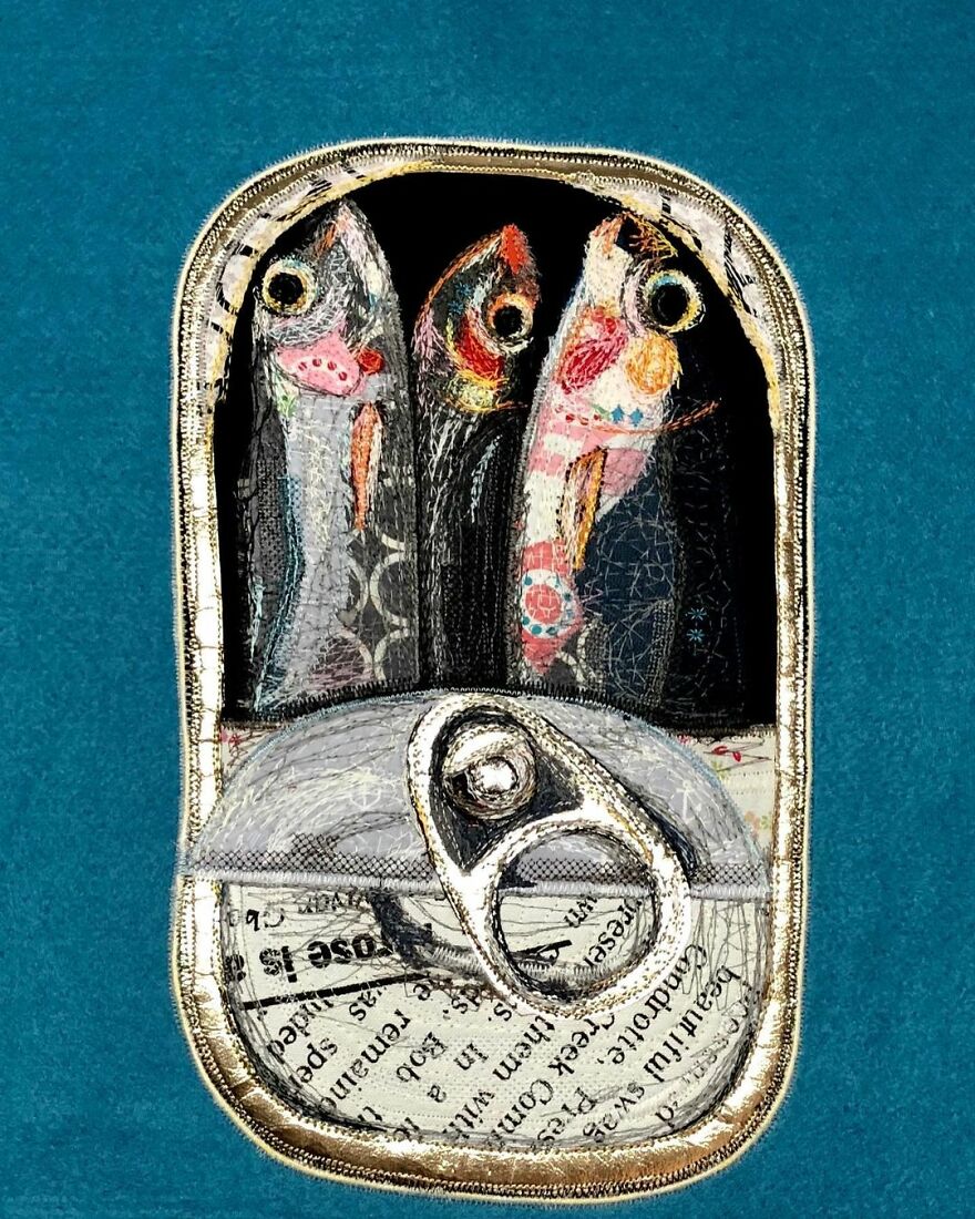 Artist Makes Detailed Embroidered Felt Food Sculptures