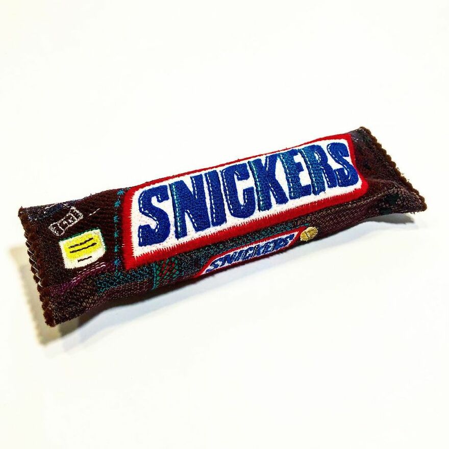 Artist Makes Detailed Embroidered Felt Food Sculptures