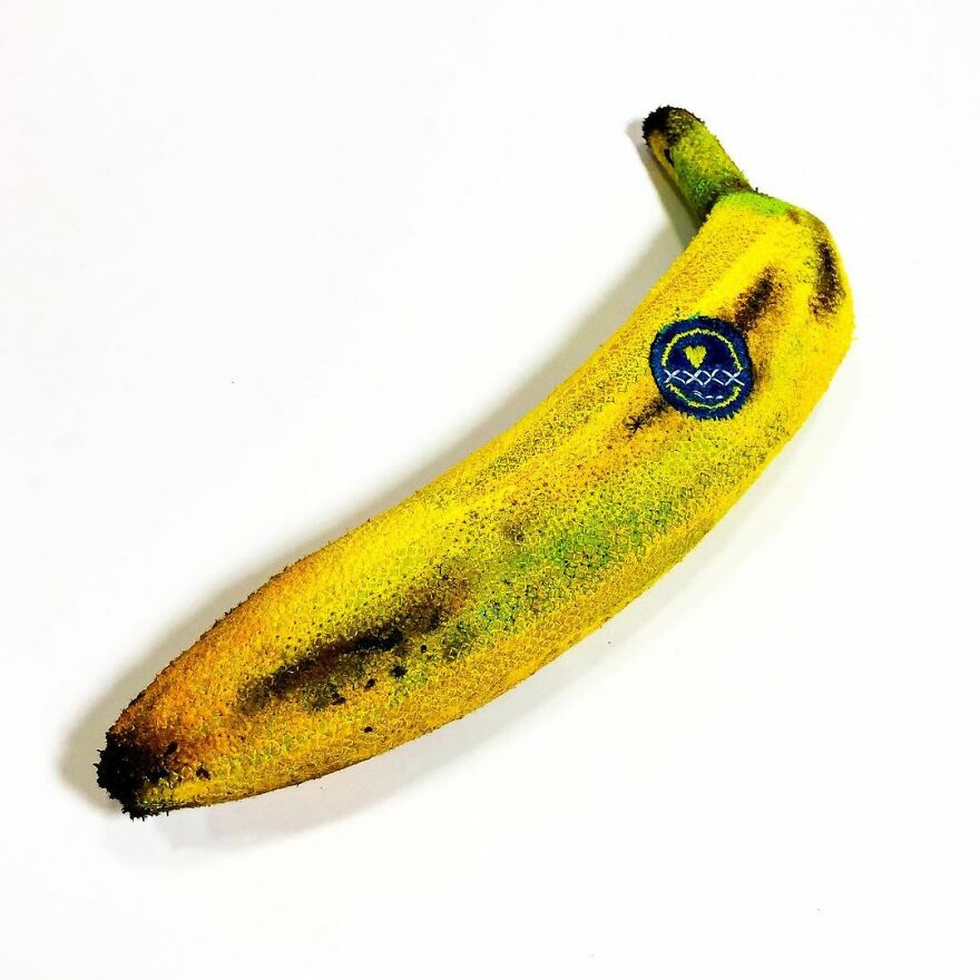 Artist Makes Detailed Embroidered Felt Food Sculptures