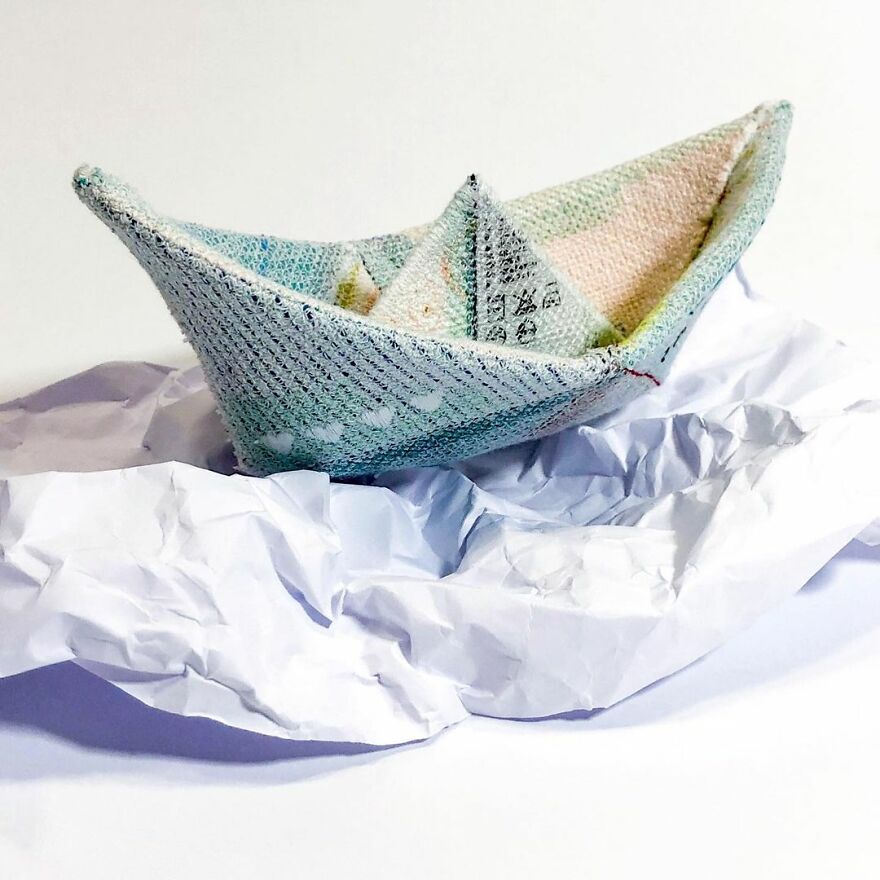 Artist Makes Detailed Embroidered Felt Food Sculptures