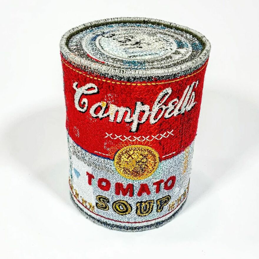 Artist Makes Detailed Embroidered Felt Food Sculptures