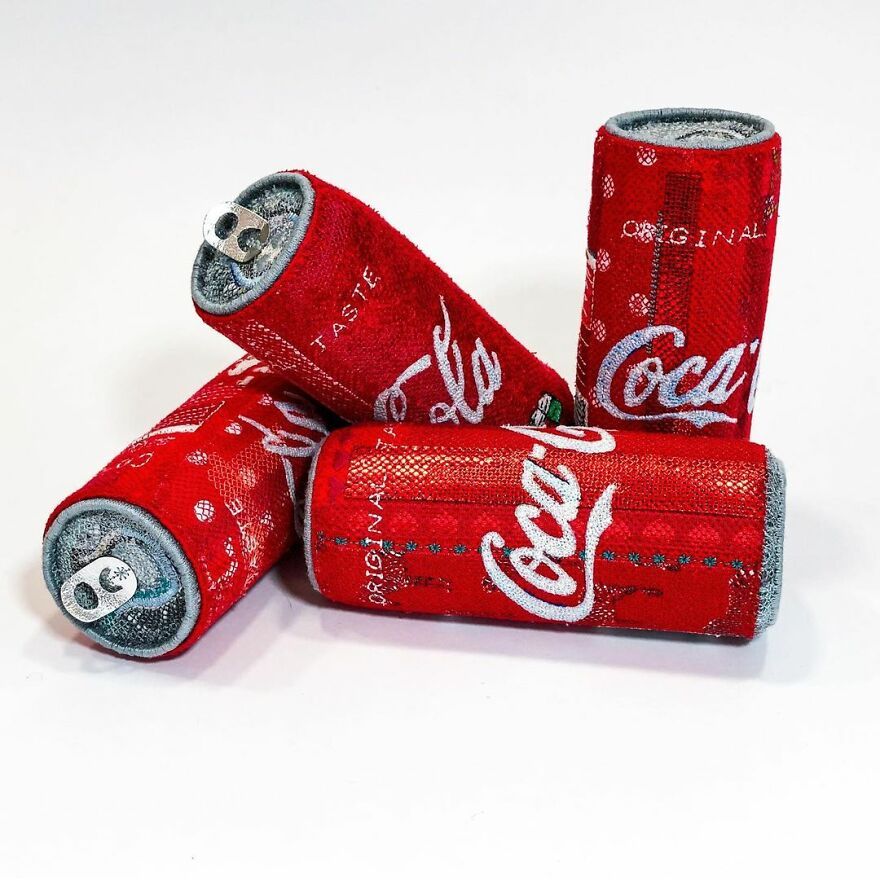 Artist Makes Detailed Embroidered Felt Food Sculptures