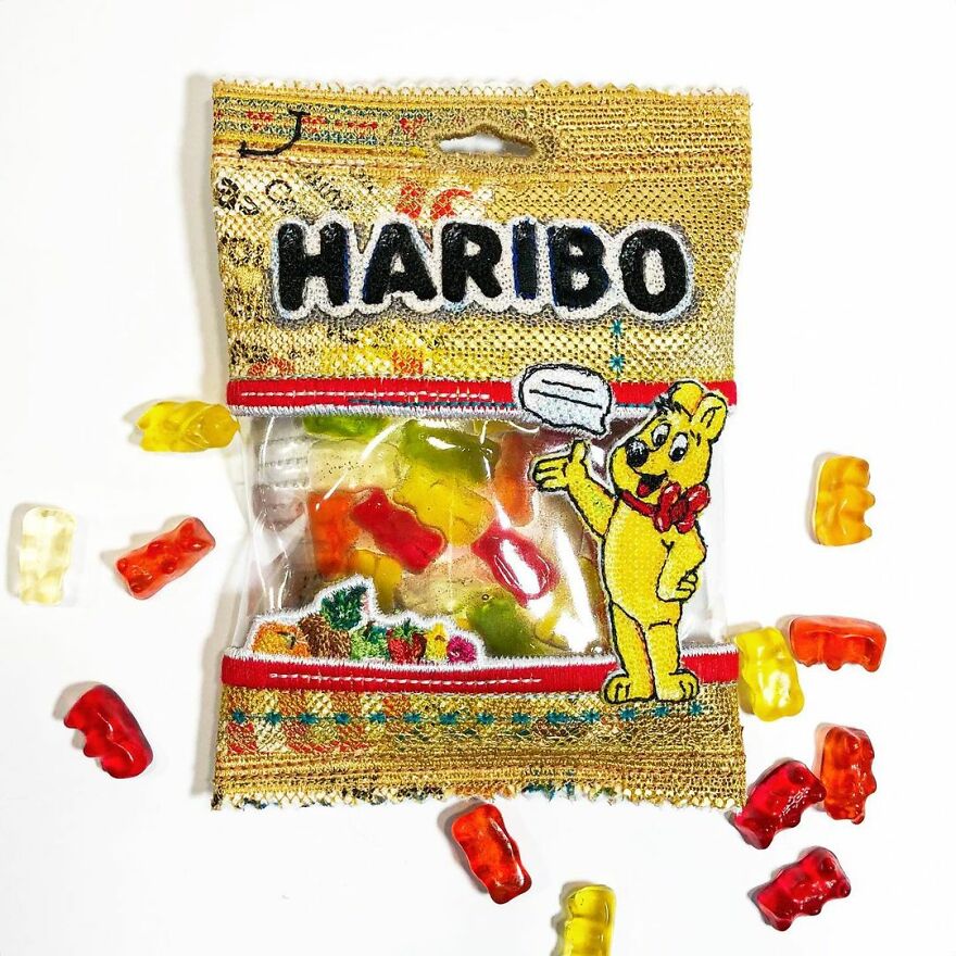 Artist Makes Detailed Embroidered Felt Food Sculptures