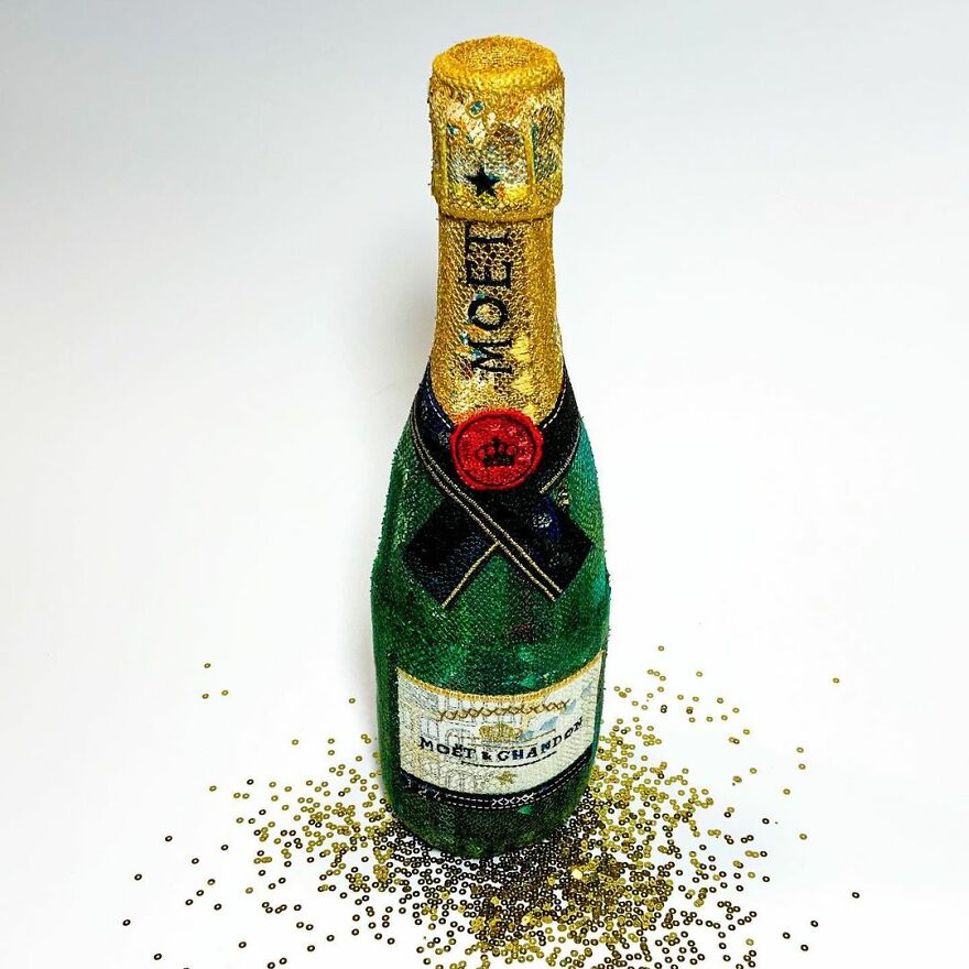 Artist Makes Detailed Embroidered Felt Food Sculptures