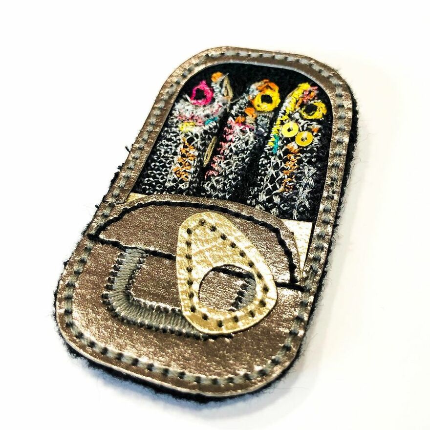 Artist Makes Detailed Embroidered Felt Food Sculptures