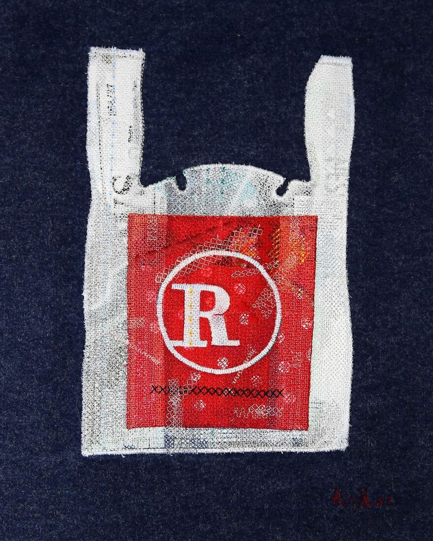 Artist Makes Detailed Embroidered Felt Food Sculptures