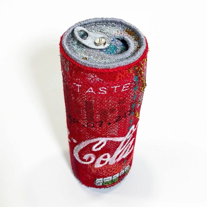 Artist Makes Detailed Embroidered Felt Food Sculptures