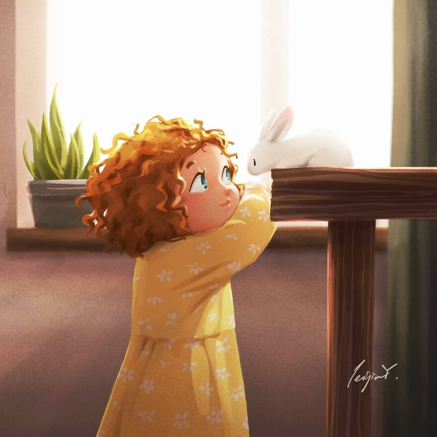 Artist Proves In His Illustrations That The Presence Of Animals Makes Everything Adorable (28 Pics)