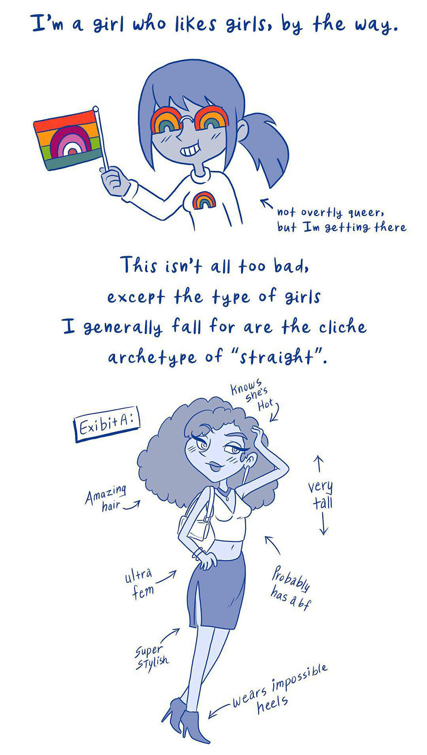Artist Created Comics Based On Her Experiences In The Queer Dating World