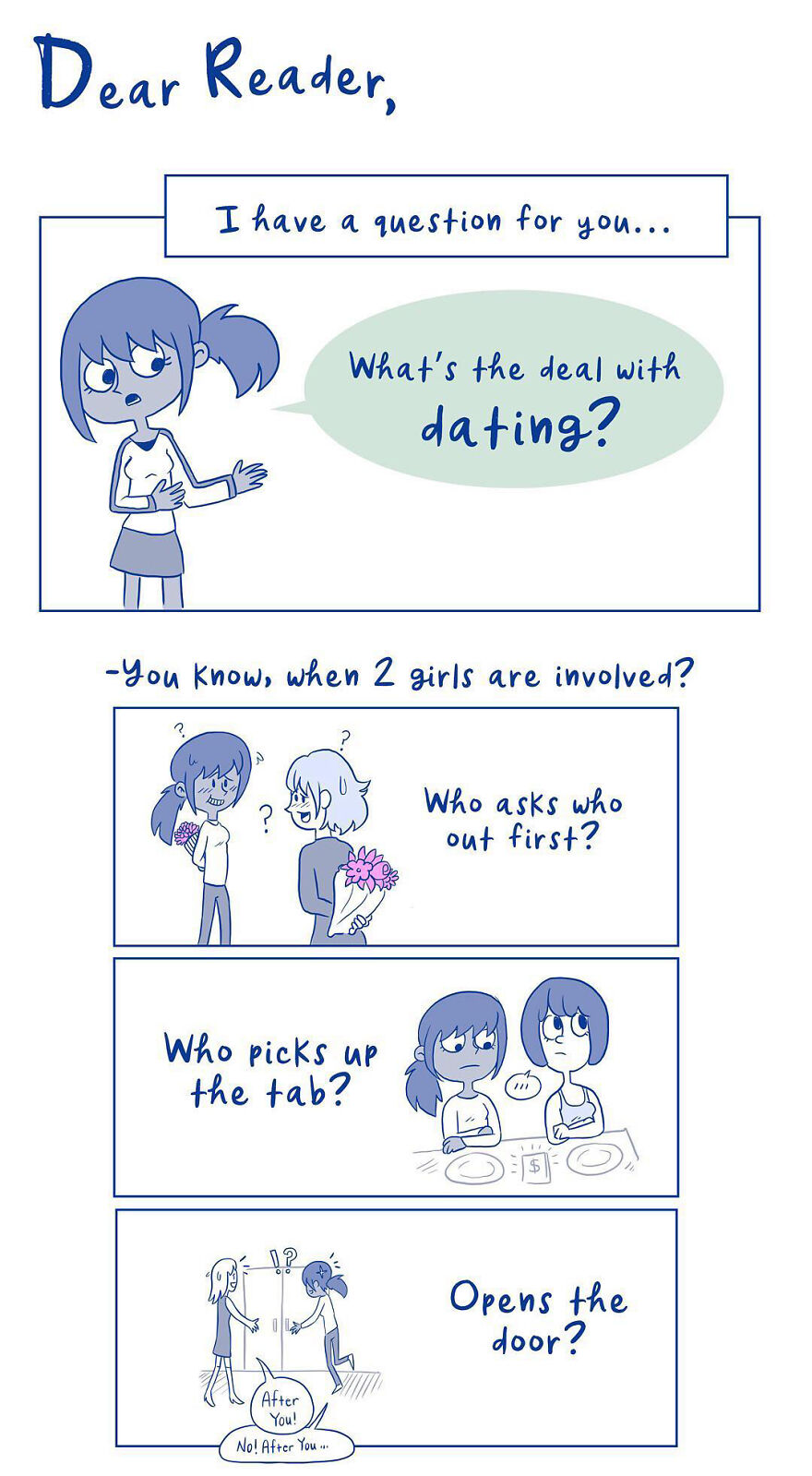 Artist Created Comics Based On Her Experiences In The Queer Dating World Artist Created Comics Based On Her Experiences In The Queer Dating World