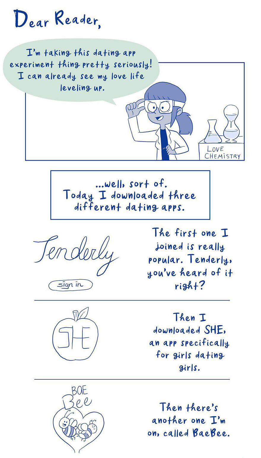 Artist Created Comics Based On Her Experiences In The Queer Dating World