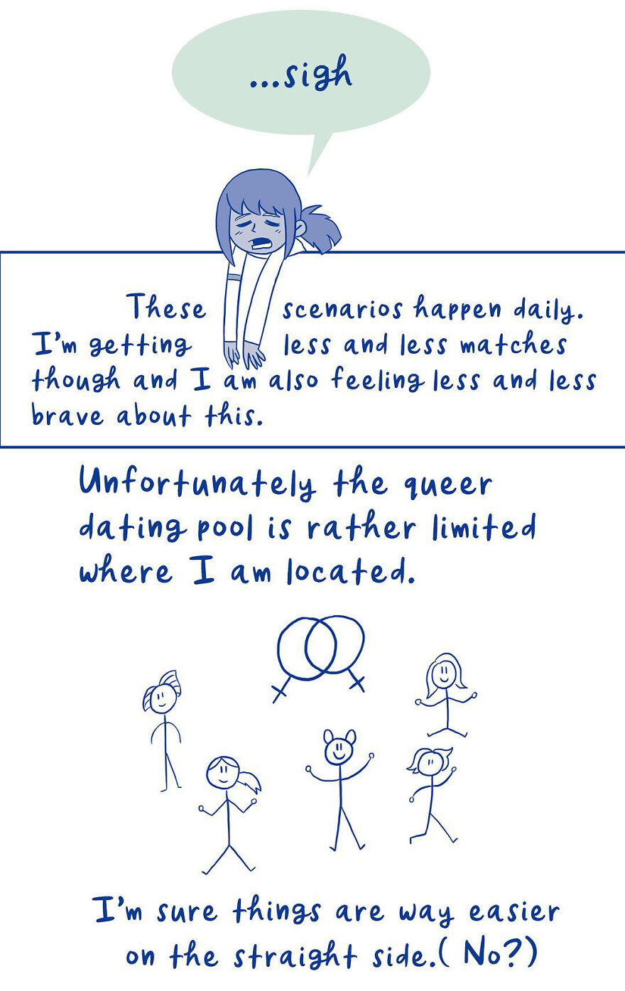 Artist Created Comics Based On Her Experiences In The Queer Dating World