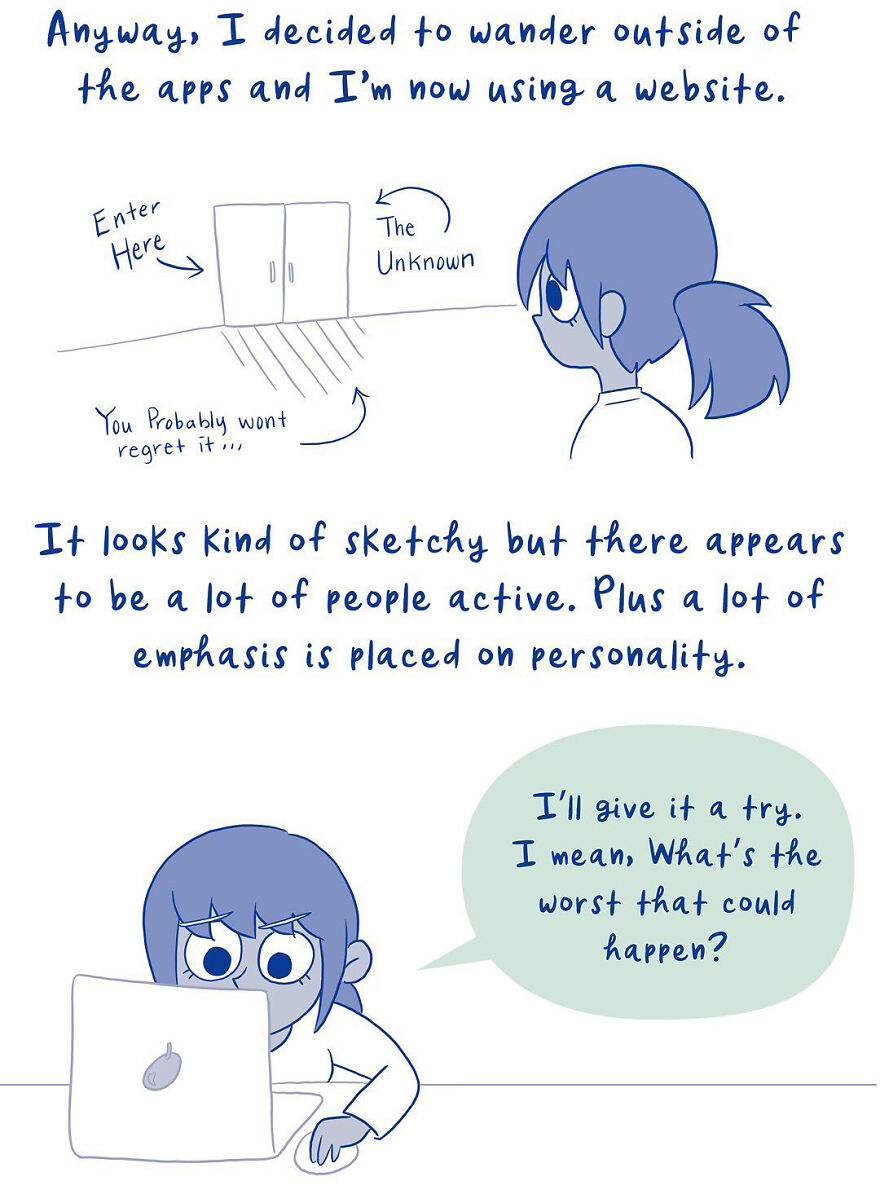 Artist Created Comics Based On Her Experiences In The Queer Dating World