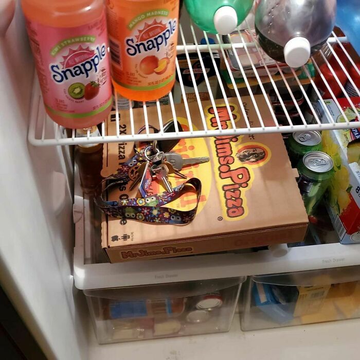 Looking All Over The House For A Good While... And Freaking Out Since Already Running Late, Finally Found My Damn Keys