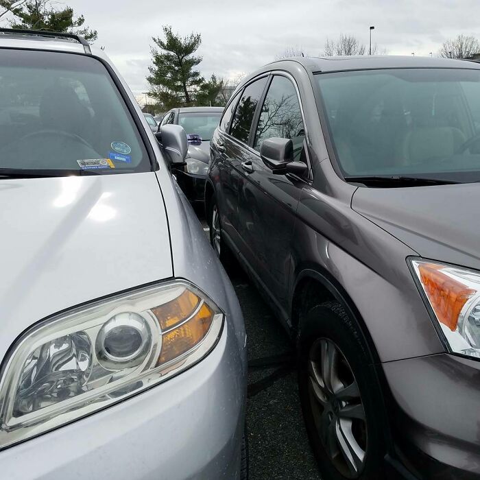 I Have Never Been Sooo Mad. This Person Parked So Close To Me I Had To Climb Across My Passenger Seat. So I Left Them A Nice Little Note