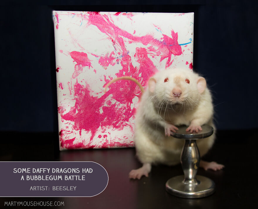 Some Daffy Dragons Had A Bubblegum Battle, By Beesley