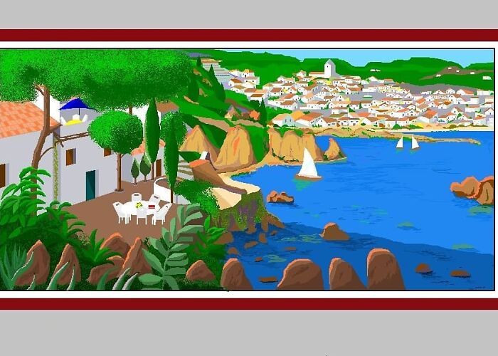 Este Dibujo Lo Pinté Hace Tiempo, Y De Hecho No Está Acabado. Primeramente Lo Pinté Al Óleo , Os Dejo Una Foto De La Pintura Al Óleo En El Stories(Que Mi Nieta Me Está Enseñando A Usarlo) Para Que La Veáis.